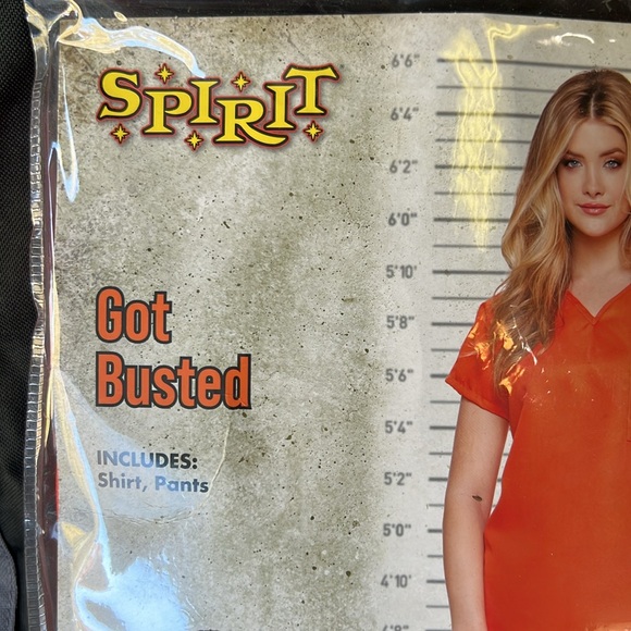 Costume -Inmate Orange 2-Piece (shirt and pants ) - Picture 3 of 3